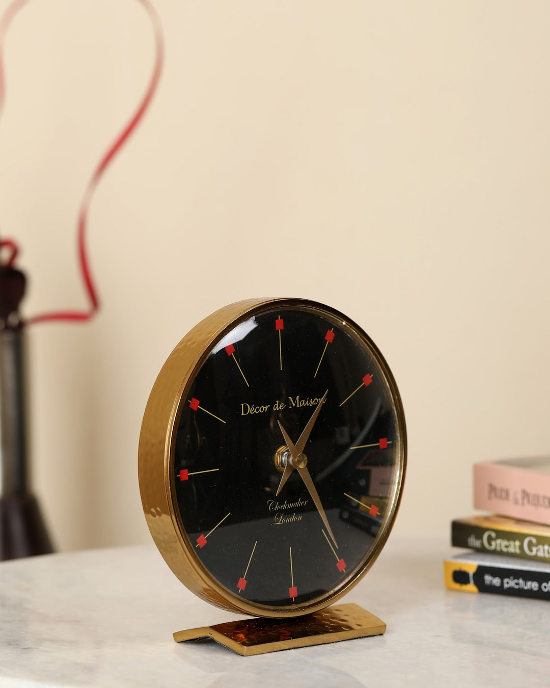 Expobazaar Minno Margot Gold Aluminium Table Clock
