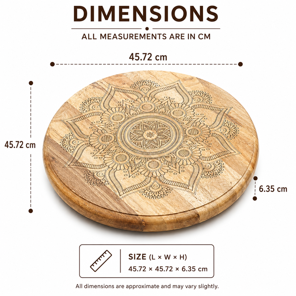 Mandala Rotating Serving Lazy Susan