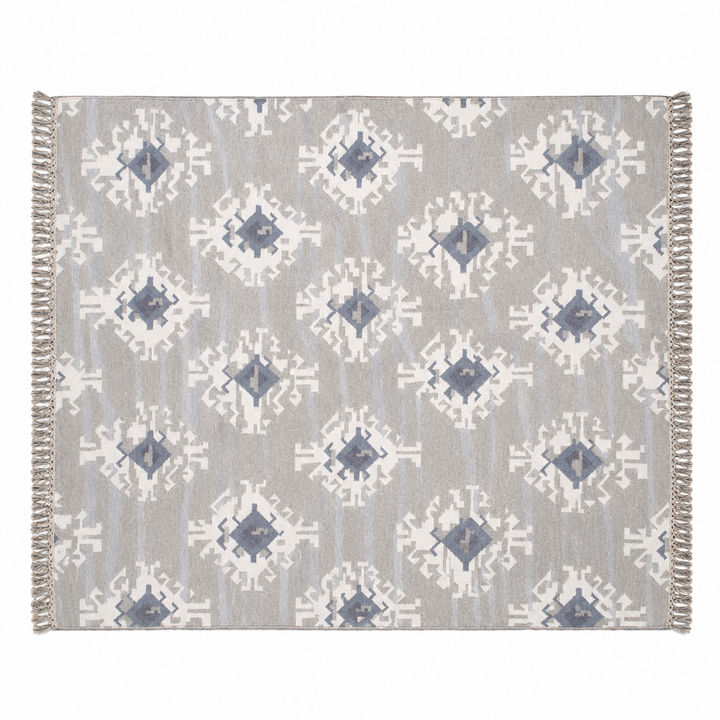 Expobazaar handwoven wool patch kilim rug VCD-10046