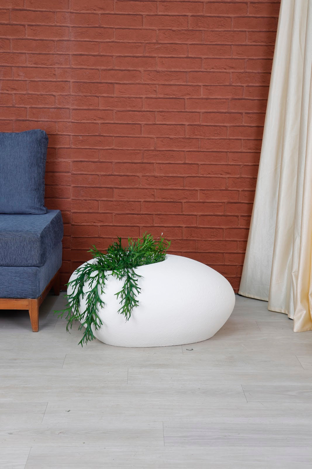 Expobazaar Modern PebbleForm FRP Small Planter