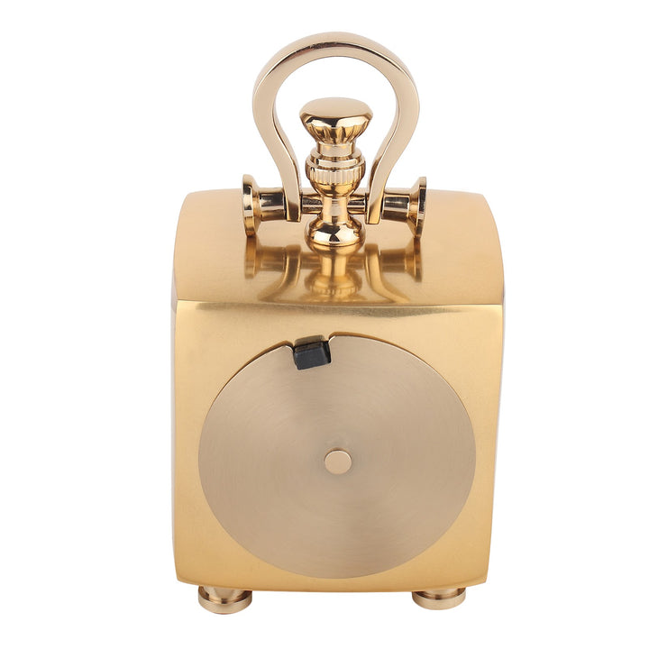 Expobazaar Chrono Cube Gold Aluminium Table Clock