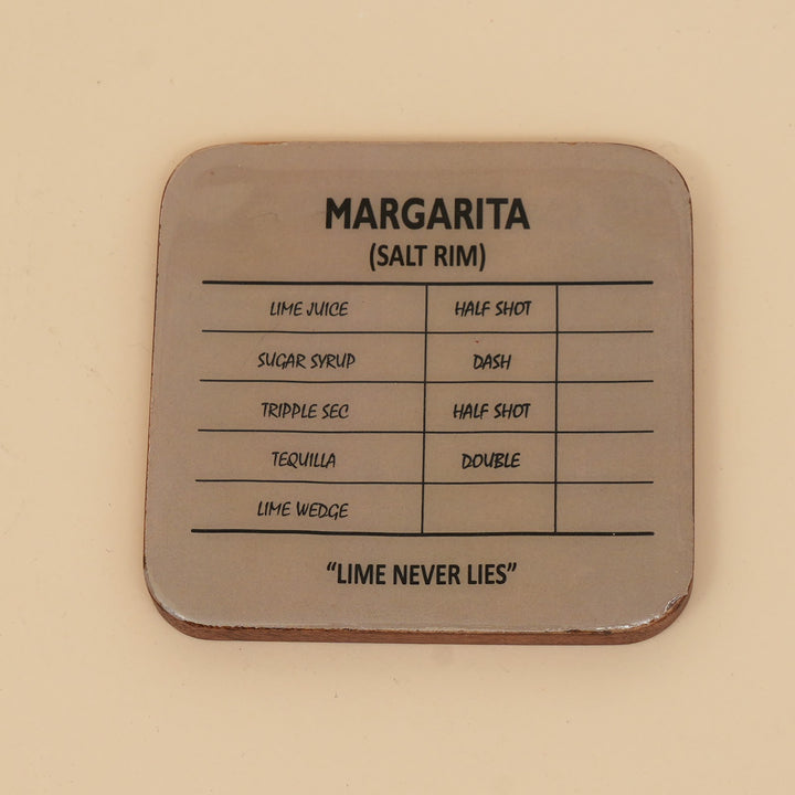 Enamel cocktail coaster set of four