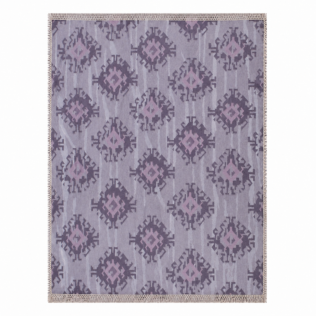 Expobazaar handwoven wool patch kilim rug VCD-10047