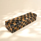 3D Checkered Horn Decorative Box handcrafted in India