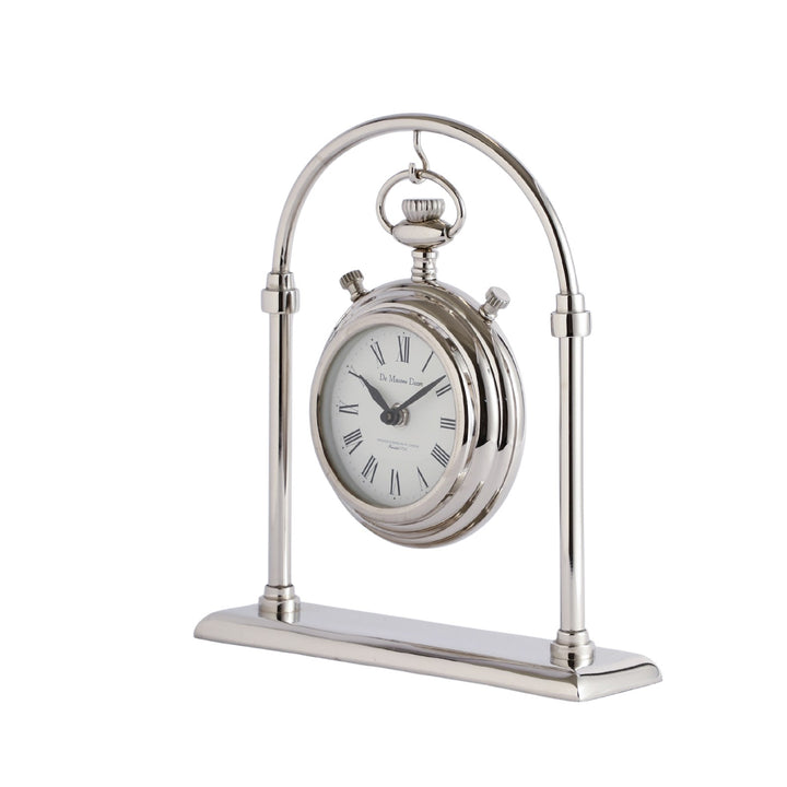 Expobazaar Archway Timepiece Silver Table Clock