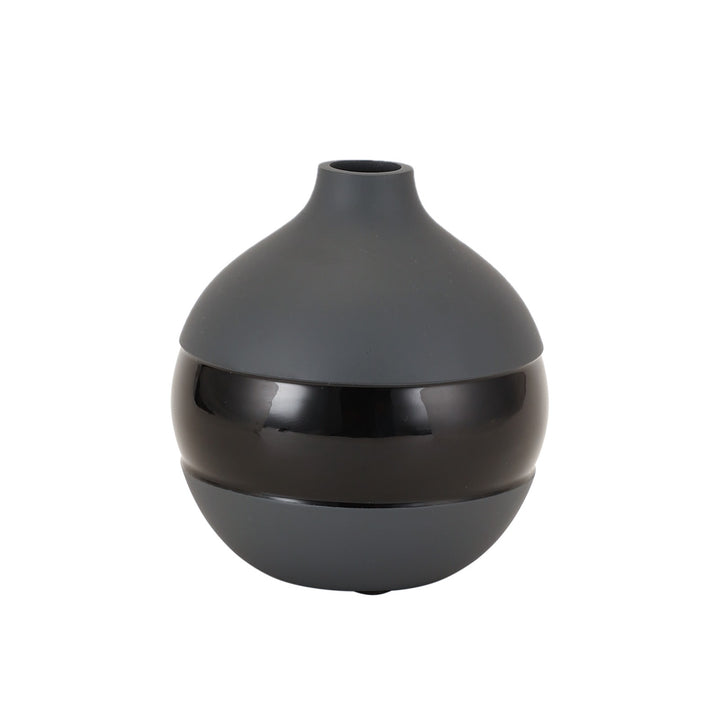 Expobazaar Klova Graphite Vase With Black Enamel