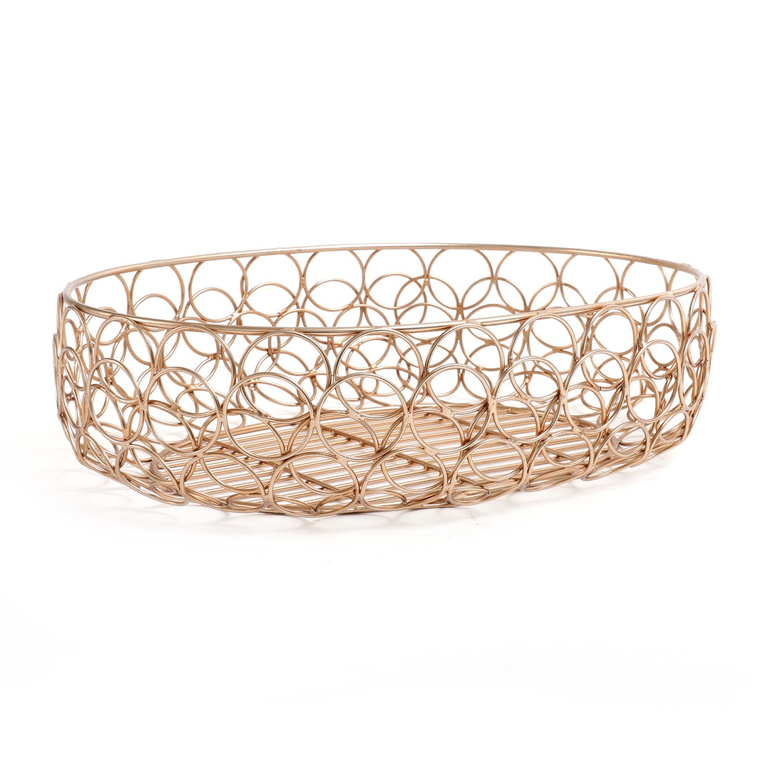 Expobazaar Meza Basket copper finish