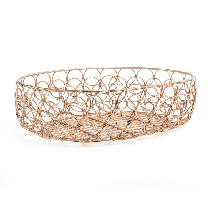 Expobazaar Meza Basket copper finish