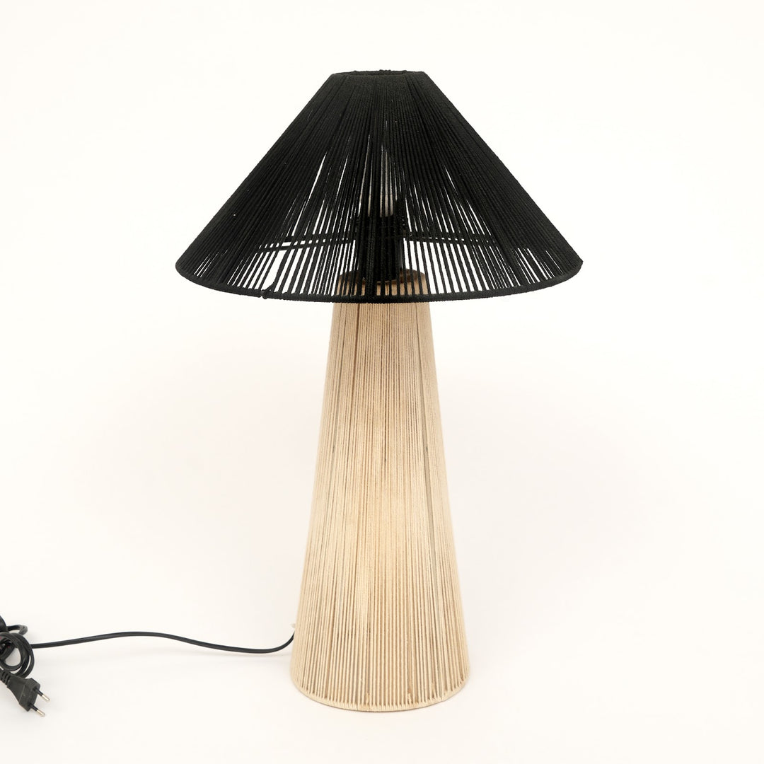 Rope & Iron Table Lamp for Living Room & Bedroom view 2