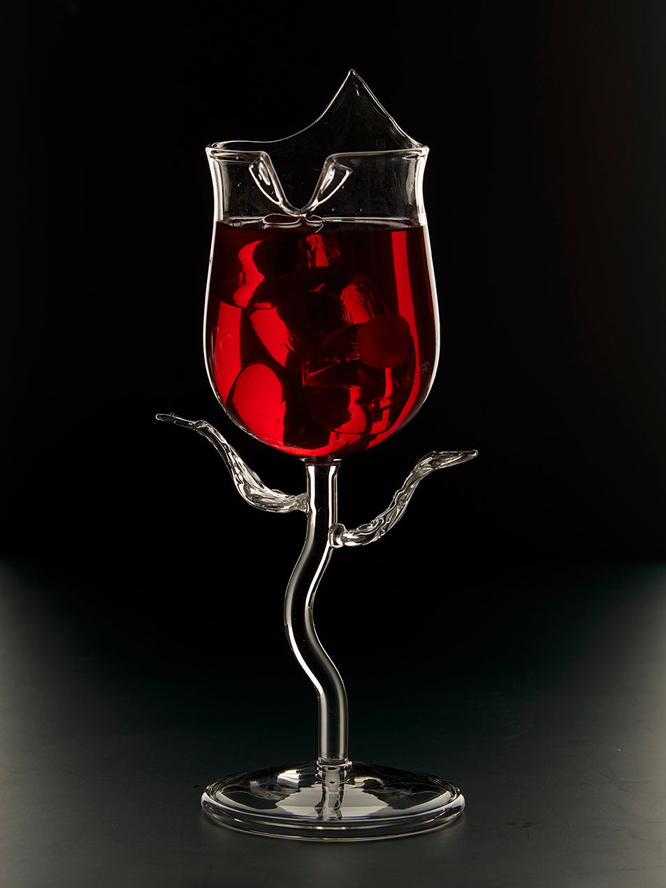 Rose Wine Glass in borosilicate glass, 300 ml