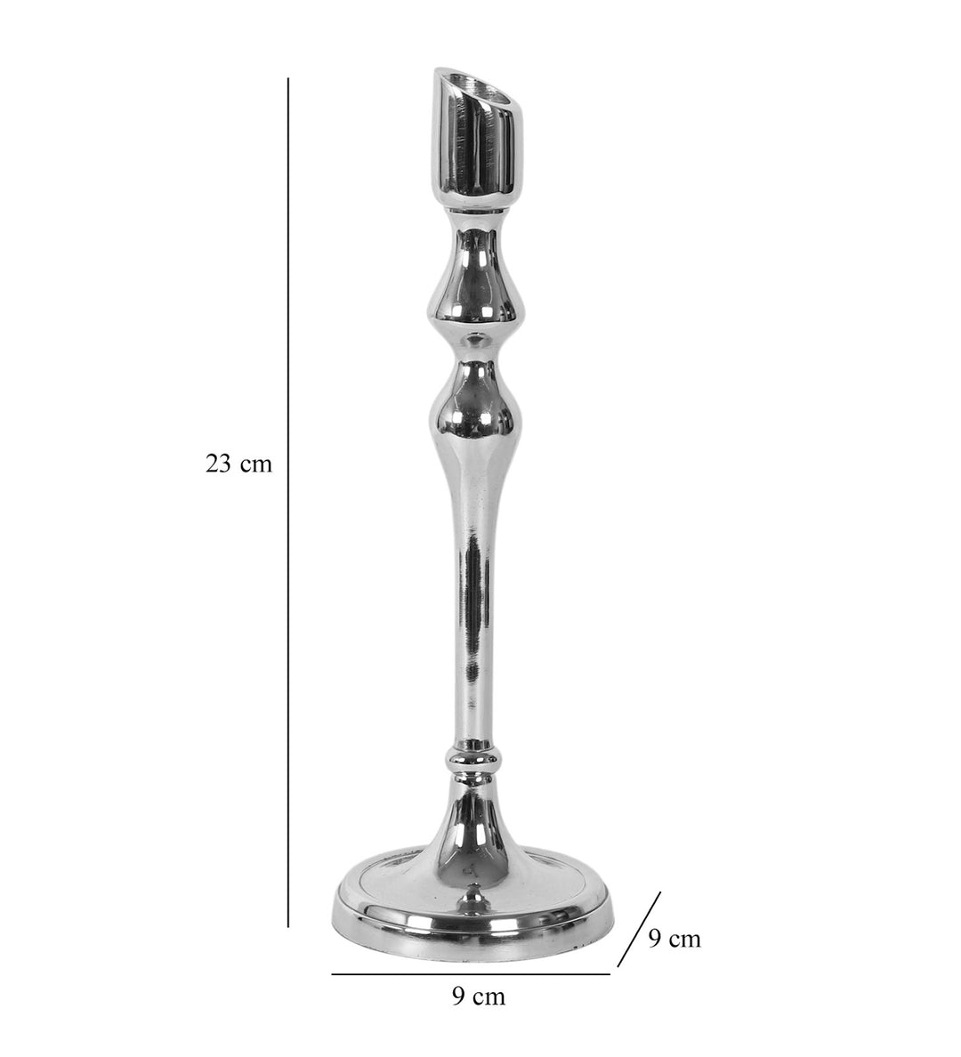 Expobazaar Lumora Large Silver Candle Holder