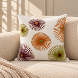Multicolour Floral Aari Cushion Cover