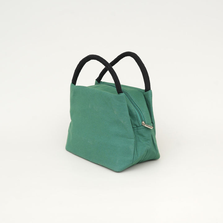 Thermal Insulated Canvas Lunch Bag, Sea Green, View 2