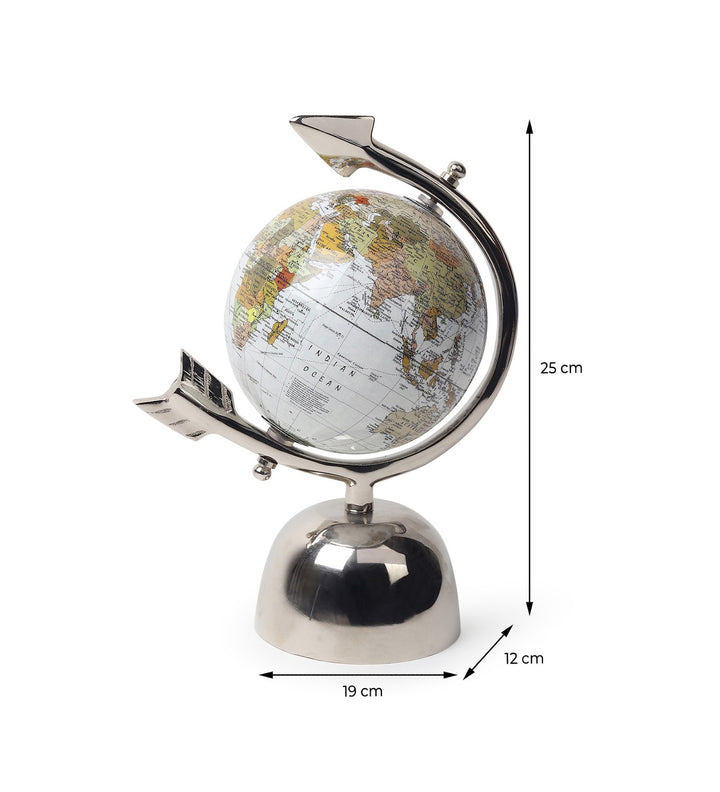 Asteron Chrome Aircraft Frame Desktop World Globe view 3