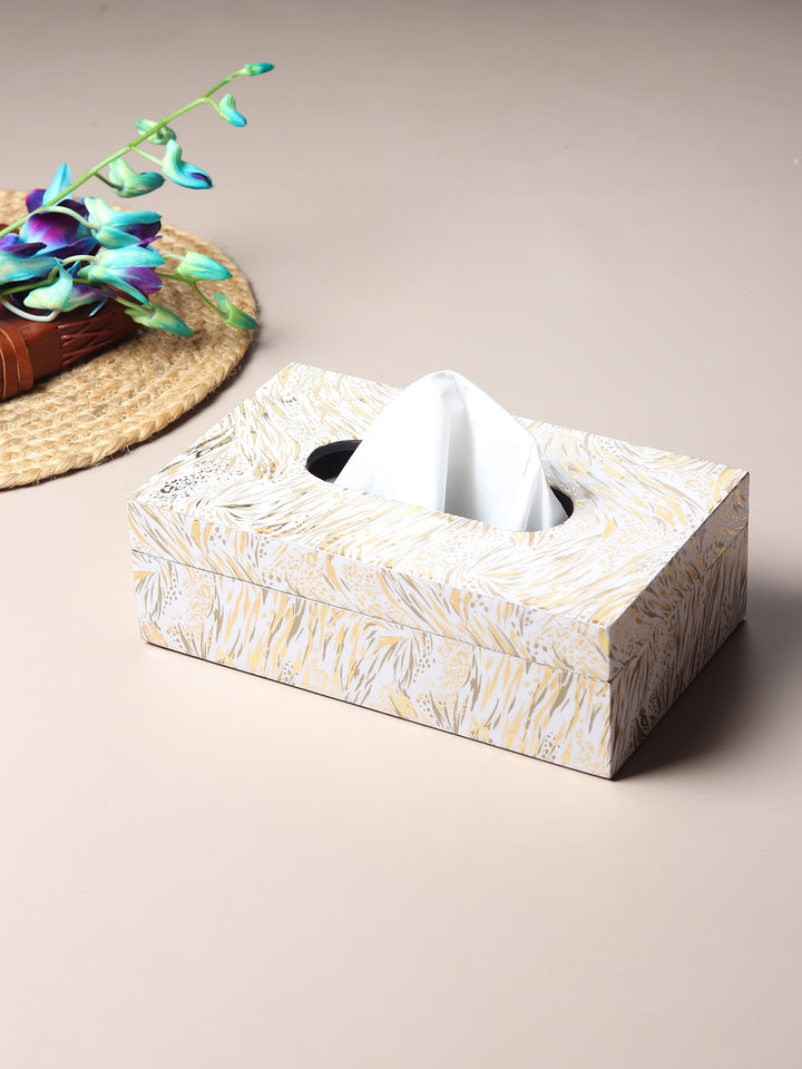 Expobazaar Zivra Gold Tissue Box