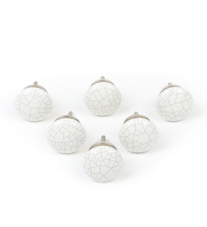 Cressa Web Pattern Ceramic Cabinet Knobs Set of 6 view 5