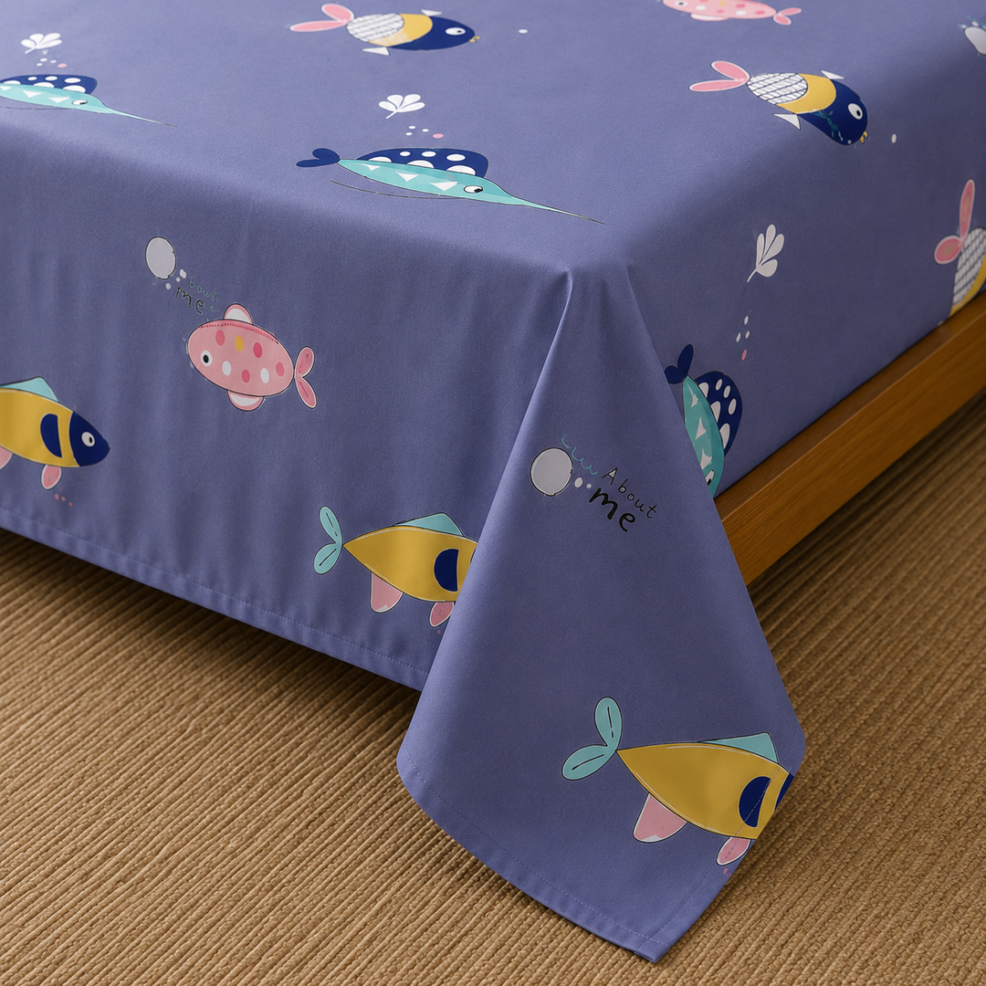 Kids Playful Animal Print Bedsheet