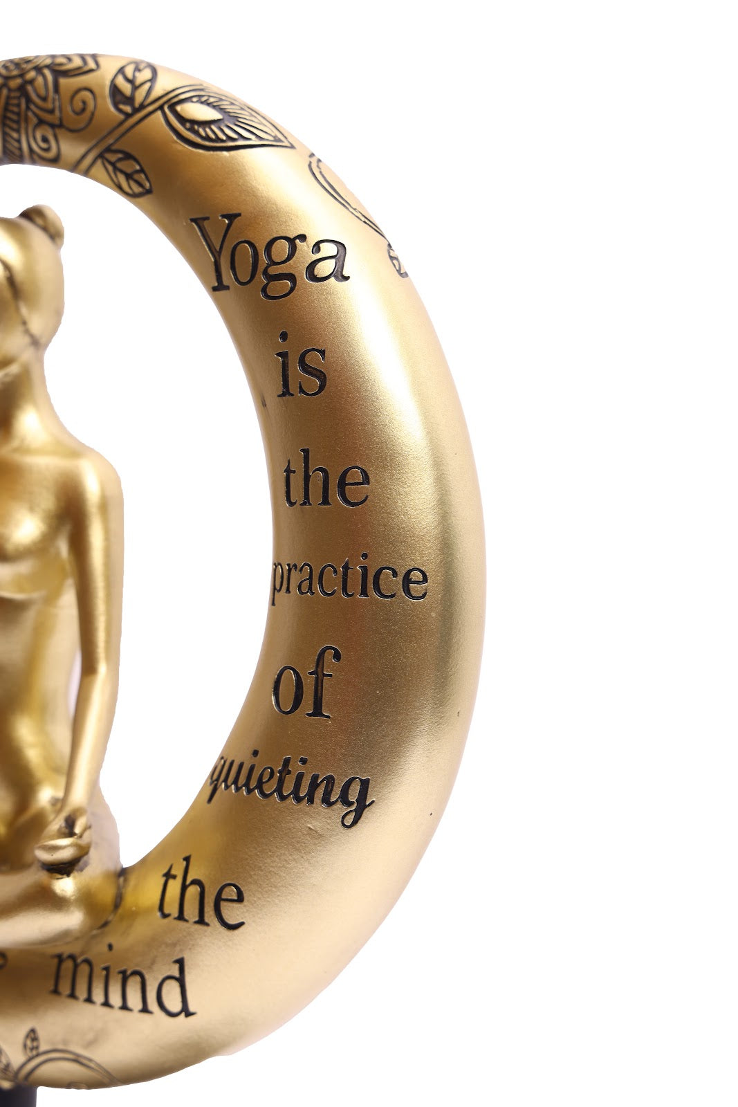 Expobazaar Elegant Yoga Meditation Resin Sculpture for Modern Decor