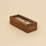 Hexagon Box Wooden Dominoes Set handcrafted in India