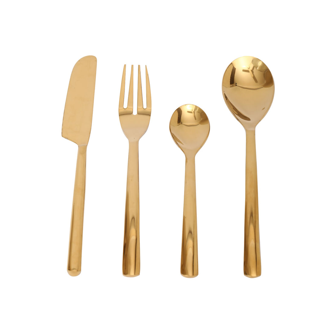 Expobazaar Ava Luxe Gold (Set of 4) Cutlery Set