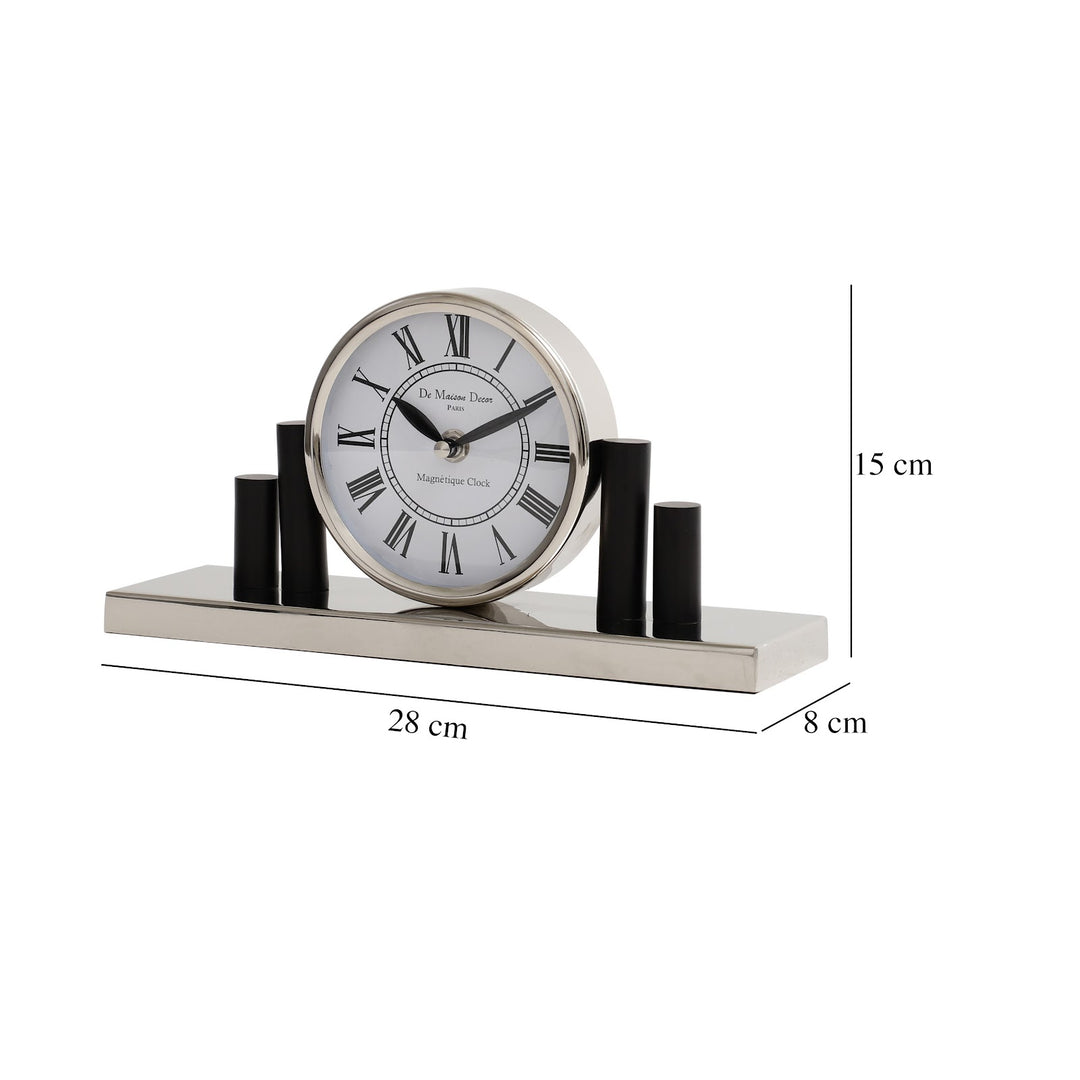 Expobazaar Harbor Hour Clock In Silver
