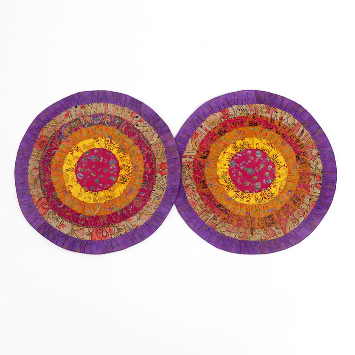 Silk Round Table Mat Set of 2, view 13