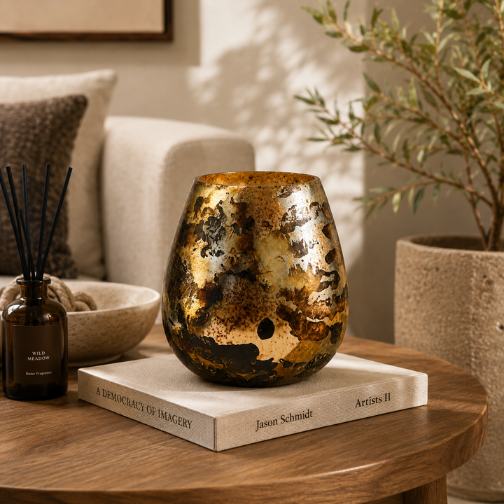 Glass Candle Holder