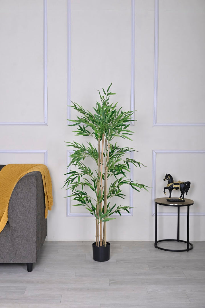 Expobazaar Elegant Artificial Bamboo Tree for Stylish Interiors With Pot