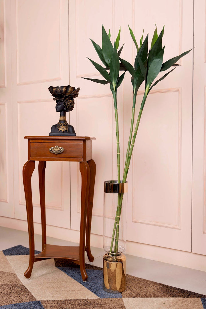 Expobazaar Modern Bamboo Stems in Decorative Glass Vase