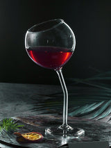 Topsy Turvy Designer Glass in borosilicate glass, 300 ml