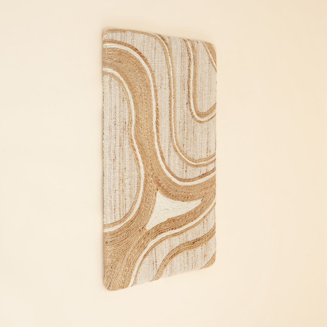 Organic Waves Jute and Wool Wall Art, View 2