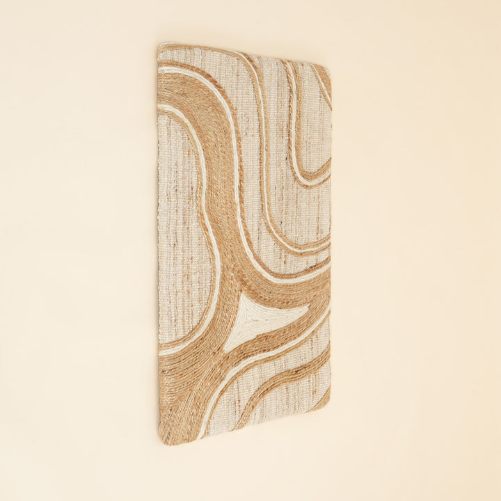 Organic Waves Jute and Wool Wall Art, View 2