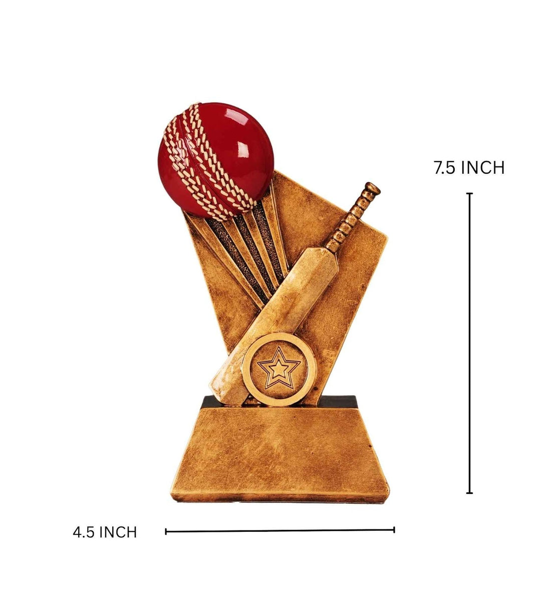 Expobazaar Cricket Bat and Ball Resin Artifact for Decor
