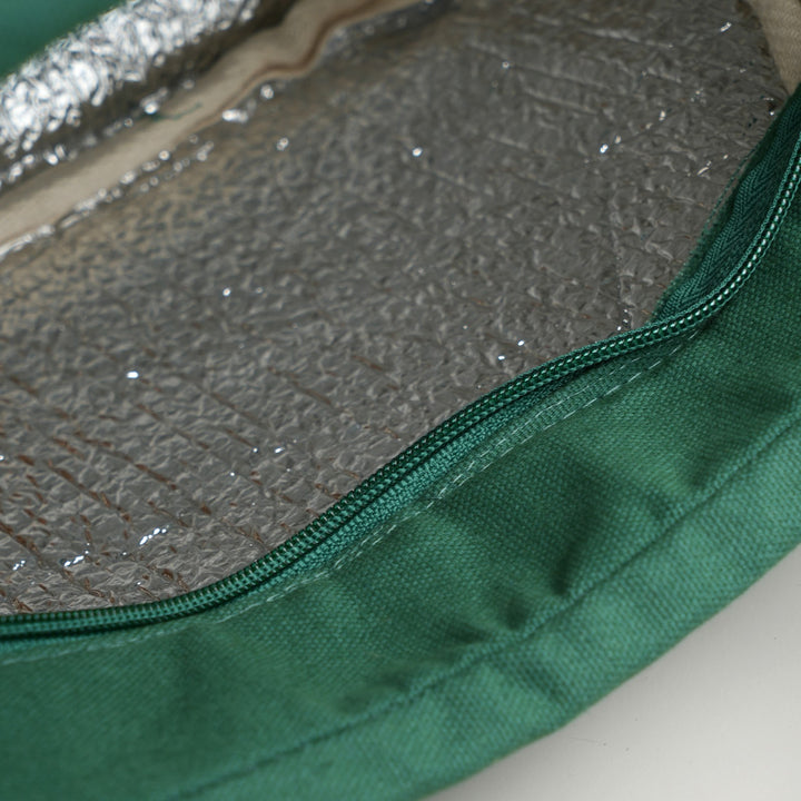 Thermal Insulated Canvas Lunch Bag, Sea Green, View 4