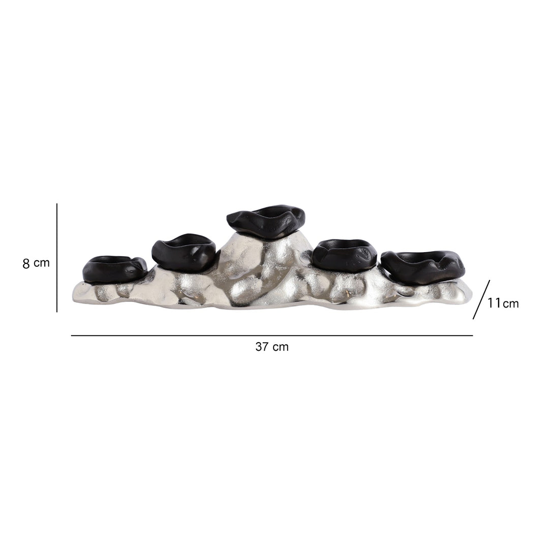 Expobazaar Eclora T-Light Holder In Black