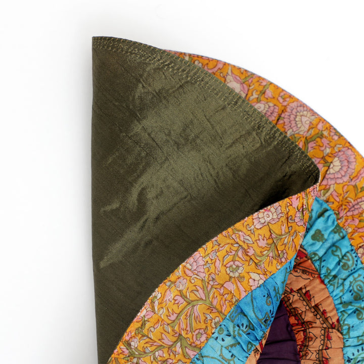 Silk Round Table Mat Set of 2, view 6