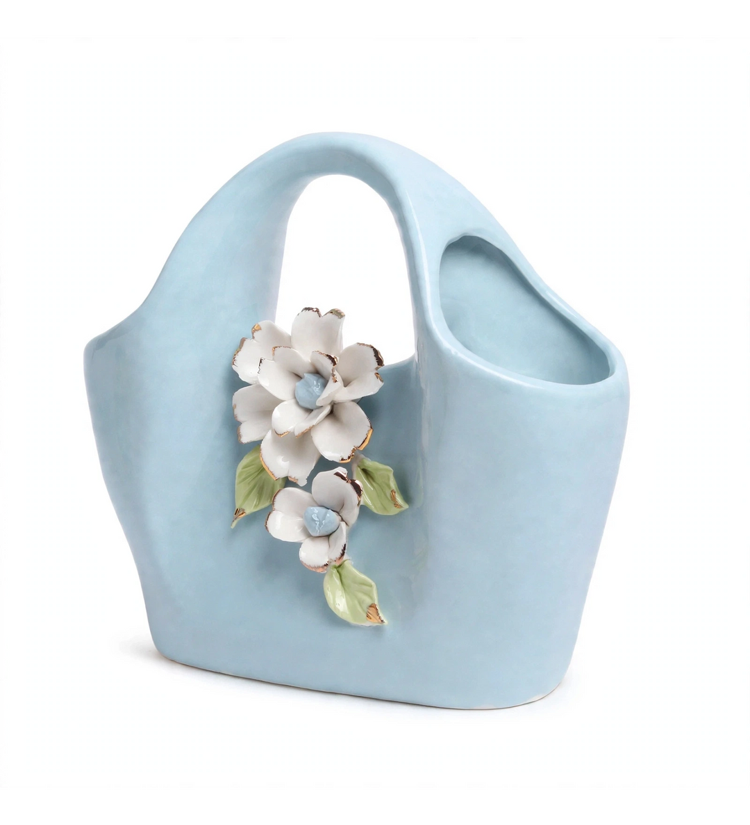 Handbag Fleur Porcelain Flower Vase Blue view 4