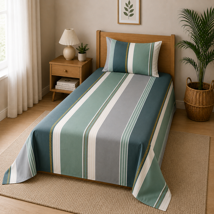 Kids Playful Geometric Print Bedsheet