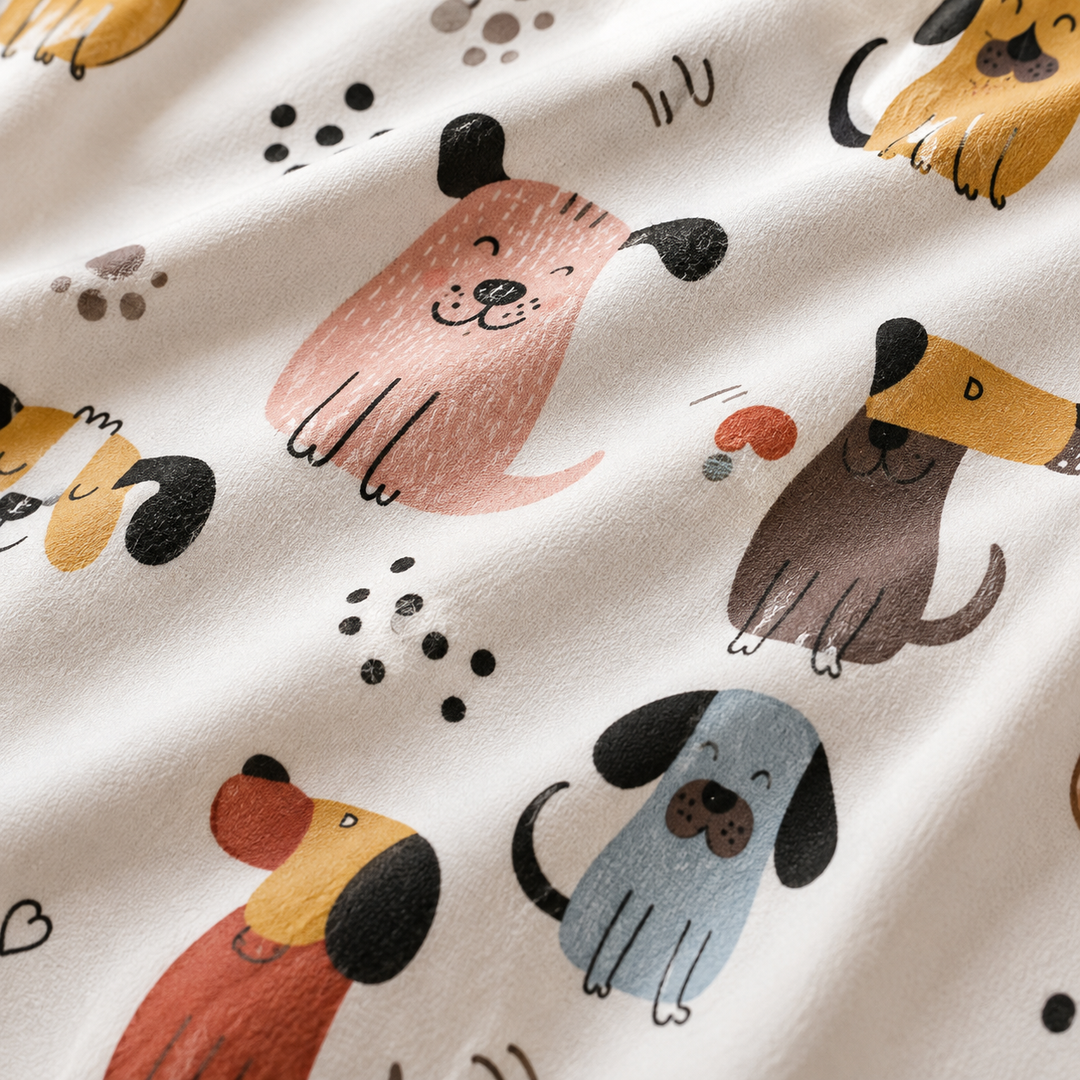 Kids Whimsical Animal Print Bedsheet