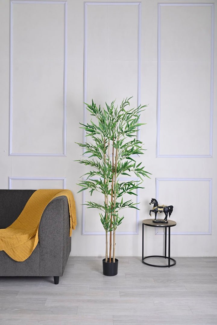 Expobazaar Premium Artificial Bamboo Plant for Modern Home Décor With Pot