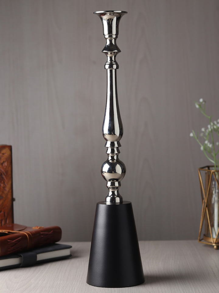 Expobazaar Valora Silver Candle Holder Small