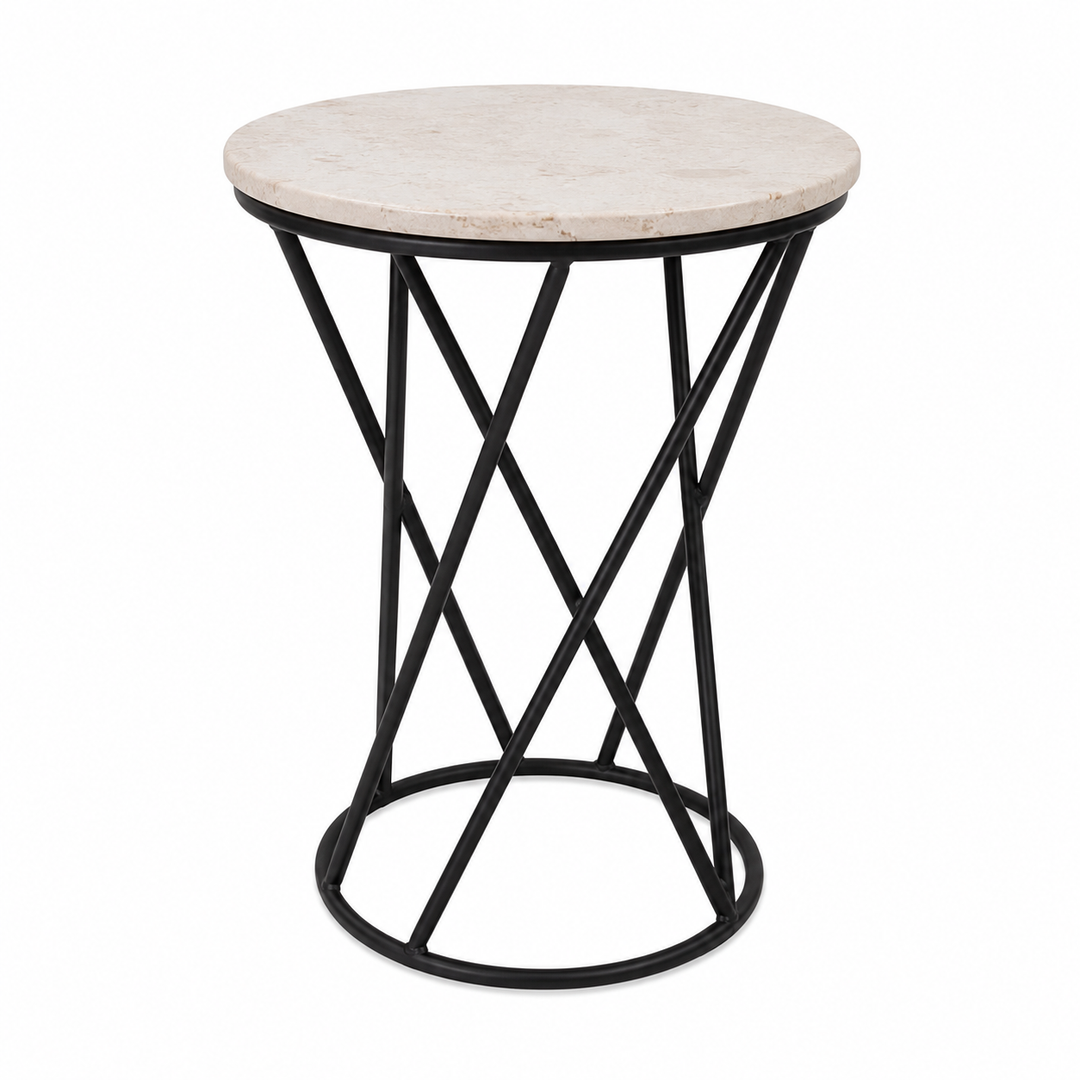 Expobazaar Iron & Marble Plant Stand Table