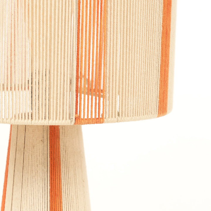 Rope & Iron Table Lamp for Living Room & Bedroom view 4