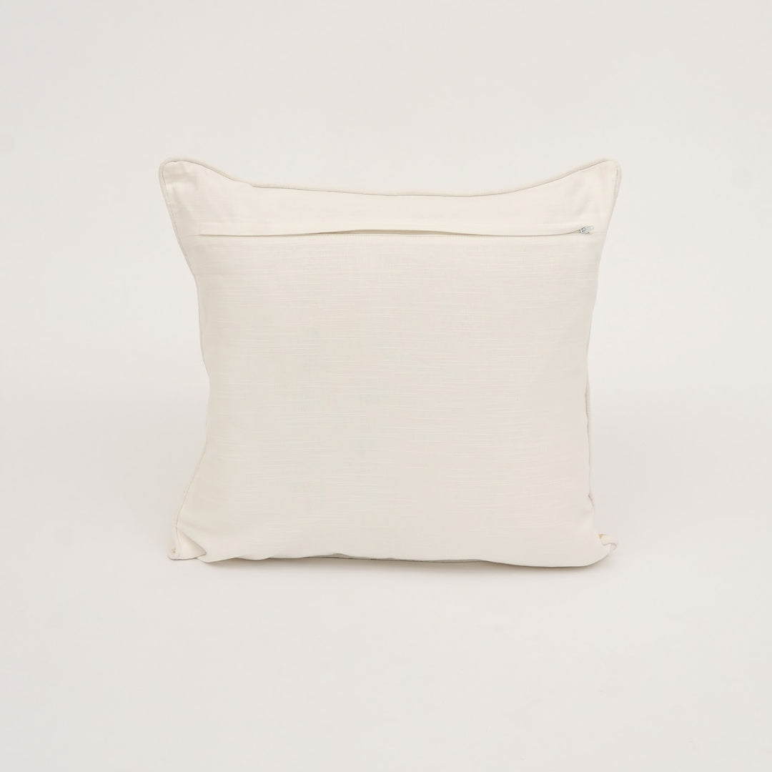 Gold Paisley Foil Print Cotton Cushion Cover, View 5