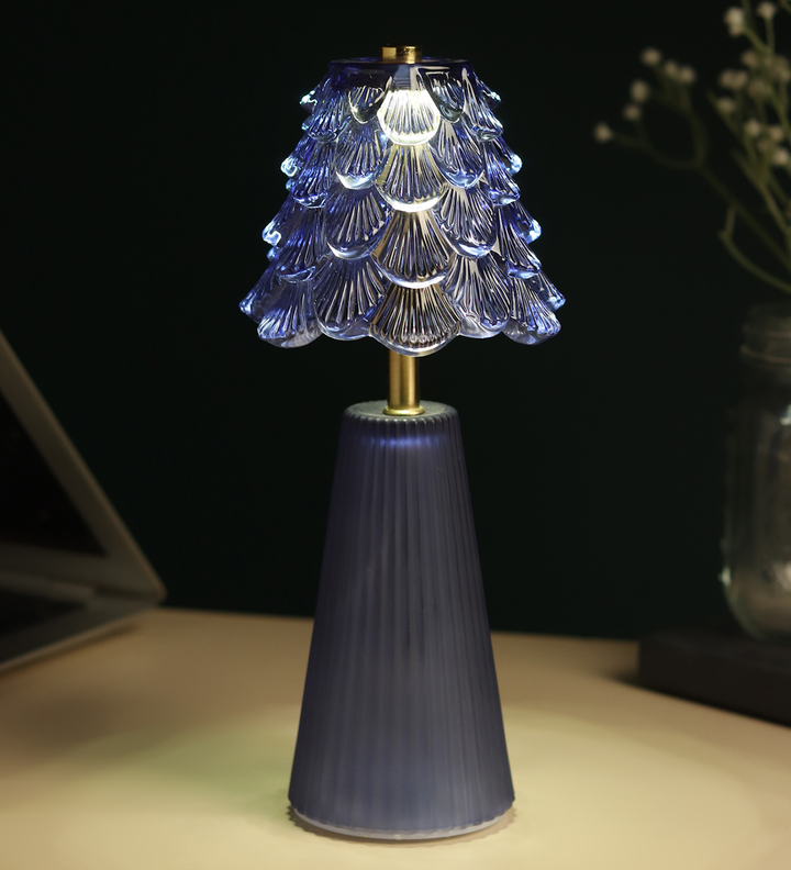 Marcelle Crystelle Sculpted Glass Table Lamp Style 2 view 2
