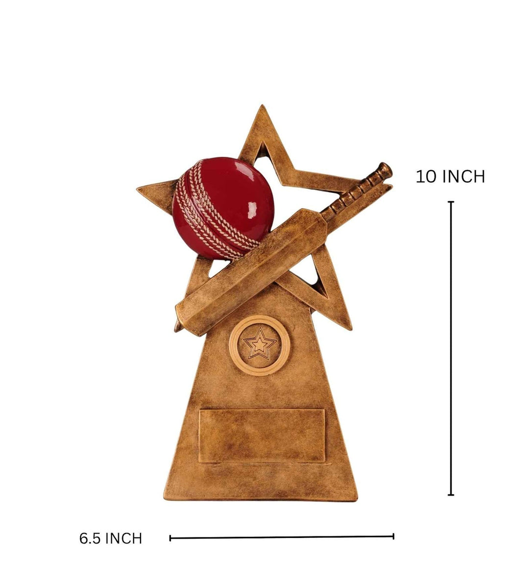Expobazaar Cricket Trophy Resin Sculpture for Sports Enthusiasts