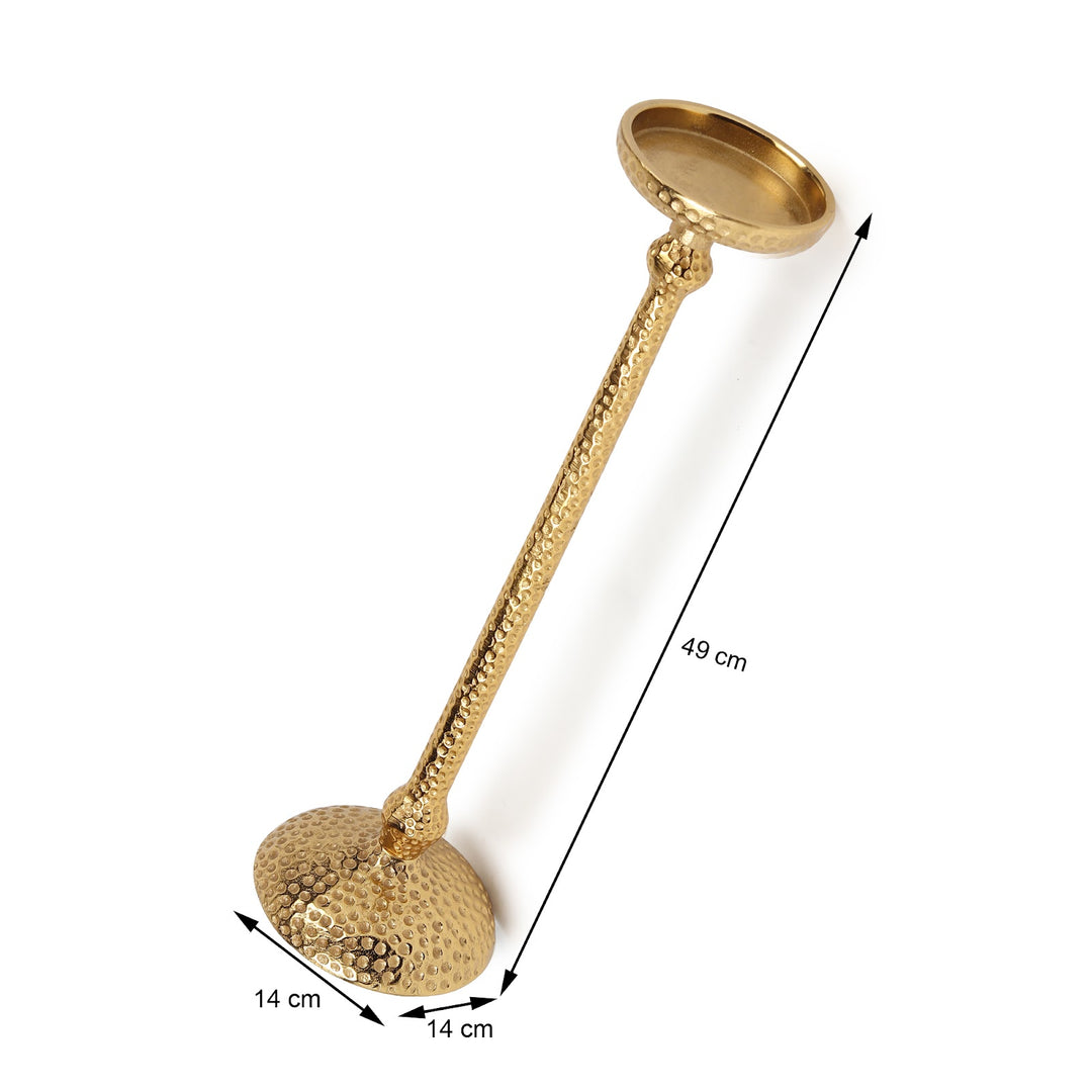 Expobazaar Harrington set of 2 gold candle holders
