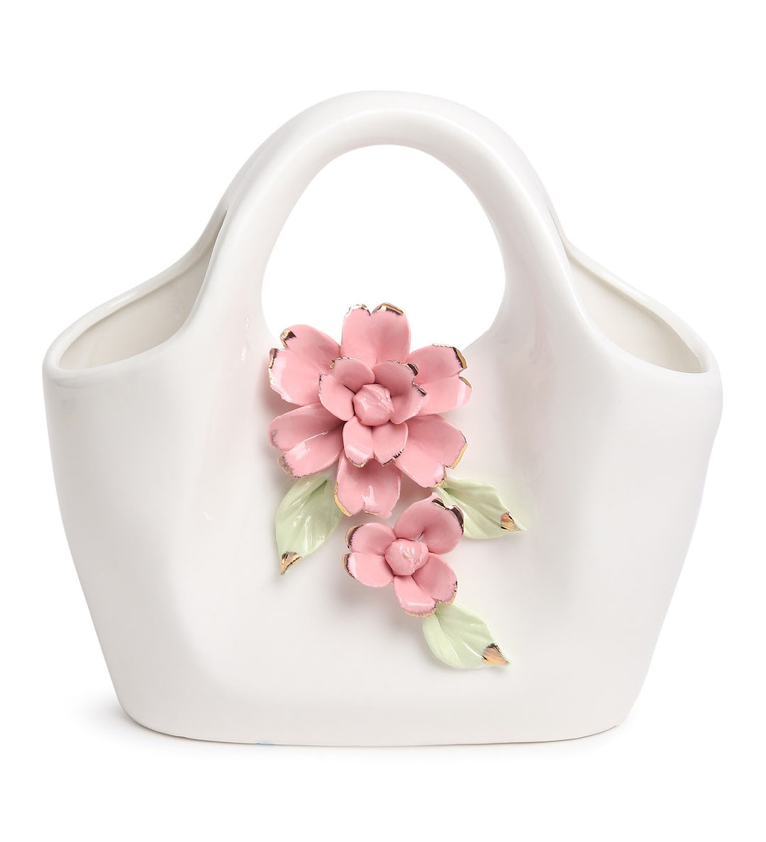 Handbag Fleur Porcelain Flower Vase White view 4