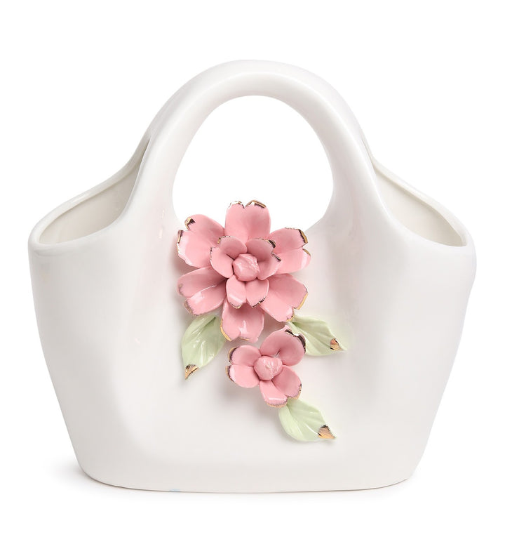 Handbag Fleur Porcelain Flower Vase White view 4