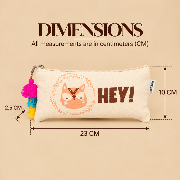 Hey Kitty Print Tassel Pencil Pouch, View 2